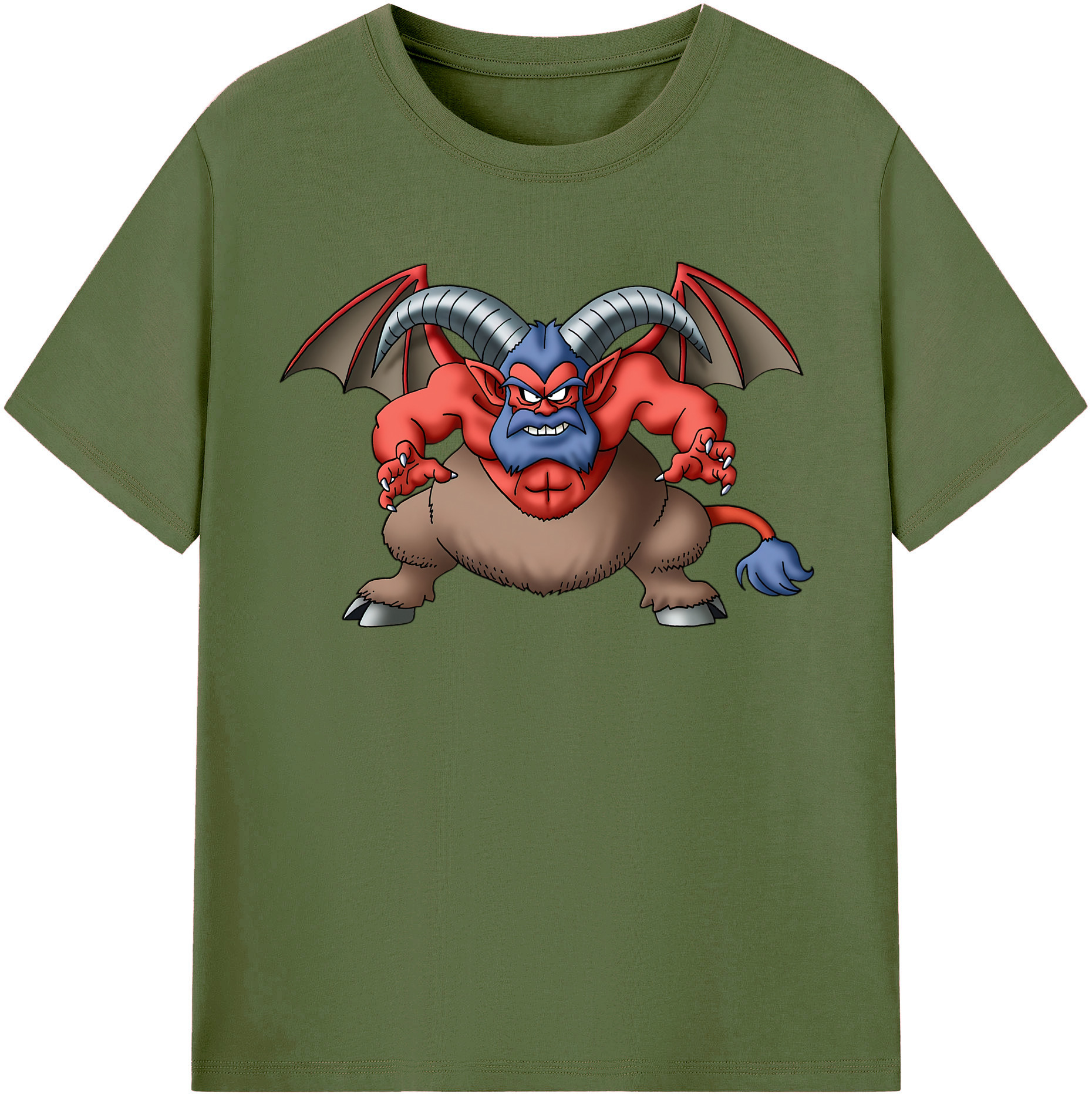 （画像用） ドラゴンクエスト Doragon Kuesuto Dragon Quest 綿100％半袖Tシャツ（フロントプリント）